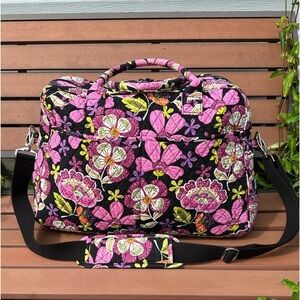 Vera Bradley Pirouette Pink Travel Bag and Pill Case